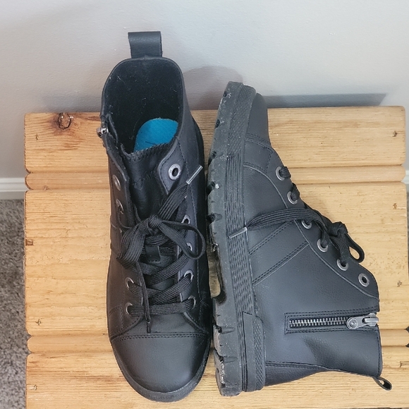 Blowfish Black Combat & Moto Boots - Picture 2 of 6